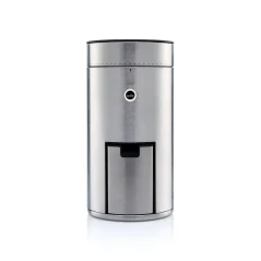 Moulin à café Wilfa Uniform WSFB-100S en noir, conçu pour une utilisation universelle avec une tension de 230V.