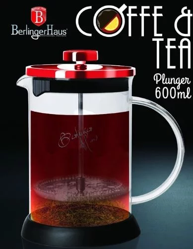 Frenchpress Burgundy od Berlingerhaus s objemom 800 ml, vyrobený z plastu.