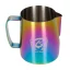 Stainless steel Barista Space Rainbow milk pitcher, 350 ml, on a white background