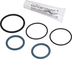 Reparaturset fir Krunn mat engem schwaarze Plastikkierper, enger Hiewelbedéngung an enger Uschloss-Schlauchdüs. Reparaturset fir Krunn mat engem schwaarze Plastikkierper, enger Hiewelbedéngung an enger Uschloss-Schlauchdüs.
