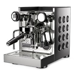 Kaffismaschinn doheem mat Hebel Rocket Espresso Appartamento TCA a schwaarzer Faarf. Kaffismaschinn doheem mat Hebel Rocket Espresso Appartamento TCA a schwaarzer Faarf.