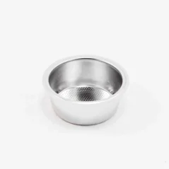 Silver basket on a white background