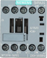 Schütz Siemens 3RT2016-1AP02, grauen Sirius-Block mat Schraufklemmen a Montagelächer. Schütz Siemens 3RT2016-1AP02, grauen Sirius-Block mat Schraufklemmen a Montagelächer.