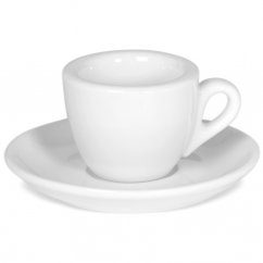ClubHouse cup and saucer Rosa, 60 ml, white