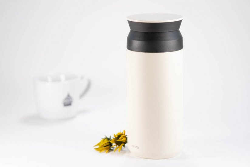 Kinto Travel Tumbler 350 ml with flowers