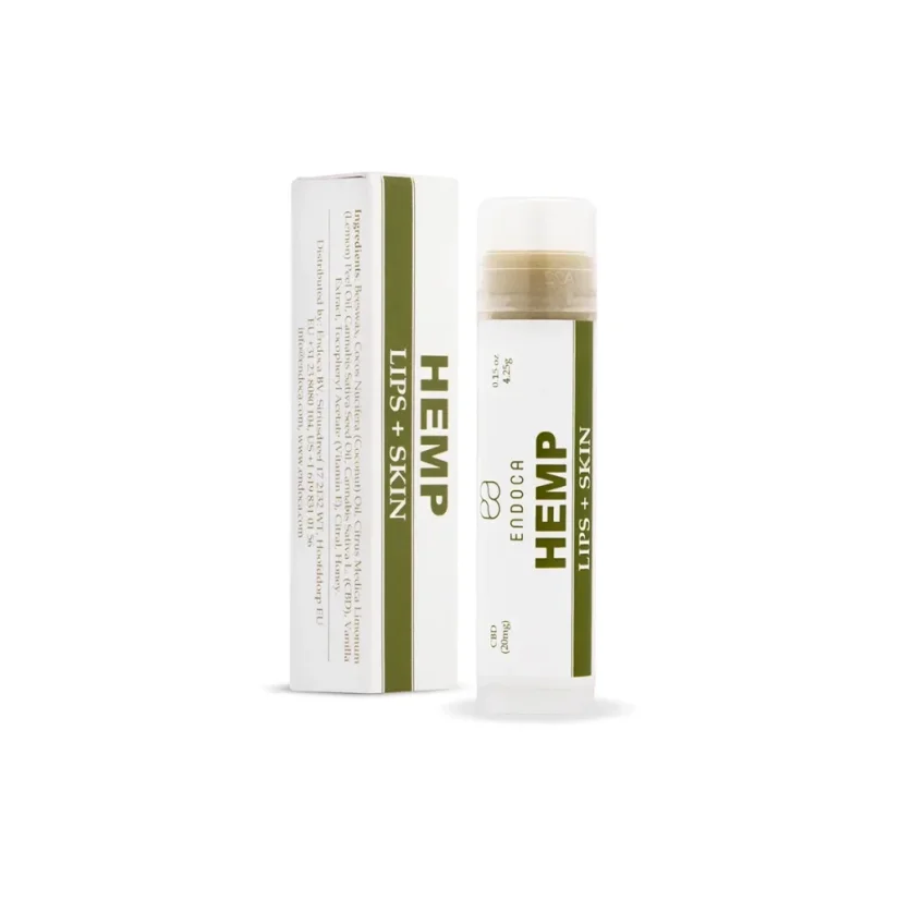 CBD 20 mg Endoca Domov; balzám na pery s CBD