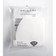 Filtros de papel para preparar café no Origami M.