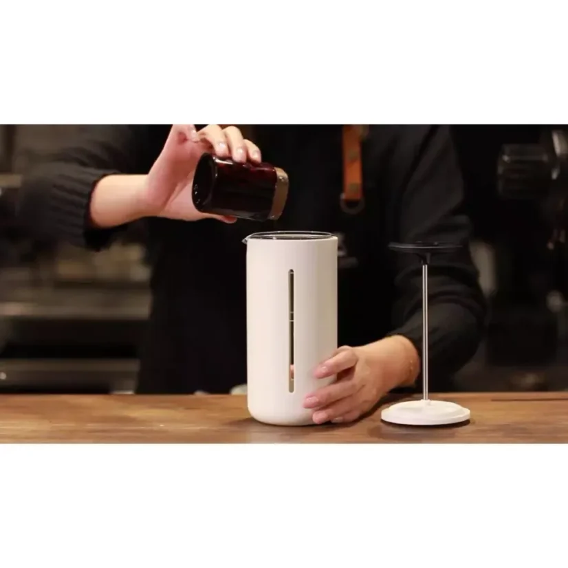 Biely French Press Timemore U ponúka jednoduché umývanie, čo uľahčuje prípravu vašej obľúbenej kávy.