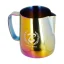 Cafetière chromée rose de la marque Barista space rainbow d'une capacité de 350ml.