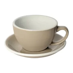 Taupe Loveramics Egg Cafe Latte cup and saucer with a capacity of 300 ml, made from high-quality porcelain.