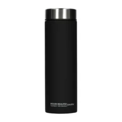 Asobu Le Baton insulated travel mug in silver with a 500 ml capacity, perfect for keeping beverages at the desired temperature while traveling.