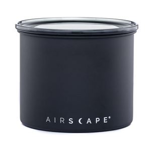 AirScape coffee canister 250g black - airtight stainless steel