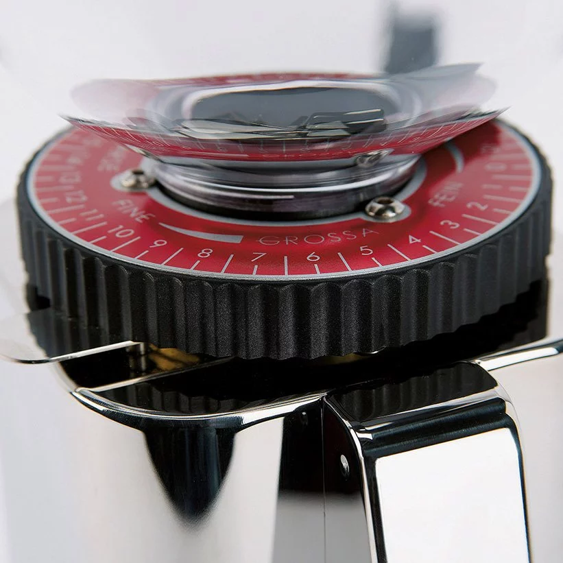 Bague rouge pour régler la finesse de mouture du moulin ECM C - Manuale 54