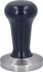 58.4 mm tamper with a black handle.