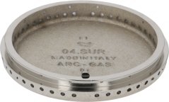 Déiselwecht Brennerkapp vun ënnen mat der agepréinter Bezeechnung 04.SUR Made in Italy.