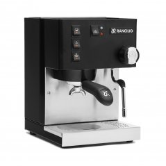 Black lever coffee machine for the home Rancilio Silvia E.