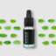 Glass bottle with 100% natural peppermint essential oil from Pestik brand, 10 ml volume, with a strong menthol scent. Glass bottle with 100% natural peppermint essential oil from Pestik brand, 10 ml volume, with a strong menthol scent.