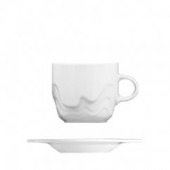 white Melodie cup for cappuccino