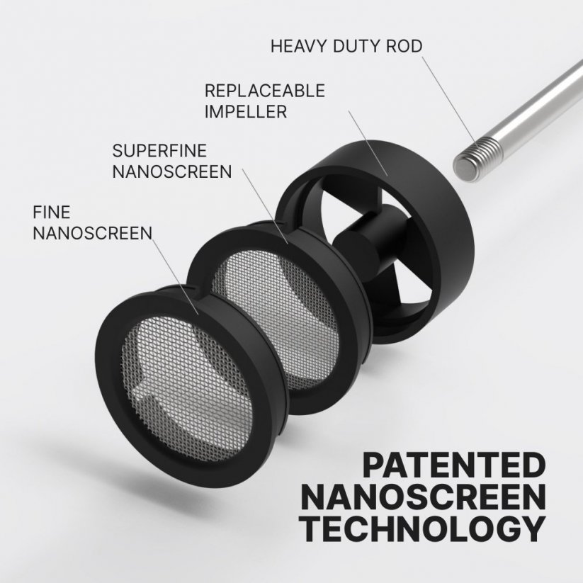 Patented Subminimal NanoFoamer v2 milk frother technology
