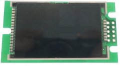 Touchscreen-Plack vun der digitaler Skala mat grénger Leiterplack a Steckerstëfter un de Säiten Touchscreen-Plack vun der digitaler Skala mat grénger Leiterplack a Steckerstëfter un de Säiten