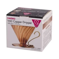 Obudowa na Dripper Hario V60-02 miedziana. Obudowa na Dripper Hario V60-02 miedziana.