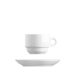 biely šálka Basic na latte