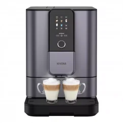 La machine à café automatique Nivona NIVO 8103 en noir mat et couleur titane offre la possibilité de régler la quantité de café pour une préparation parfaite de chaque tasse. La machine à café automatique Nivona NIVO 8103 en noir mat et couleur titane offre la possibilité de régler la quantité de café pour une préparation parfaite de chaque tasse.