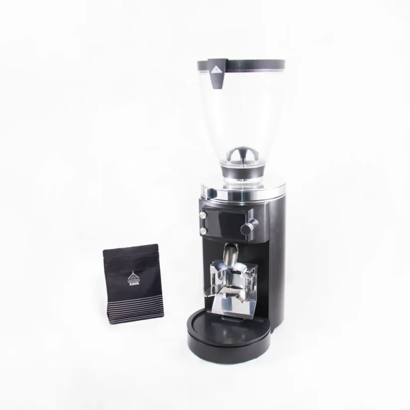 Espressový mlynček Mahlkönig E65S GbW, ideálny pre použitie v kaviarňach.