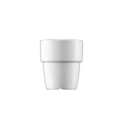 white Fitness-line cup for preparing cappuccino