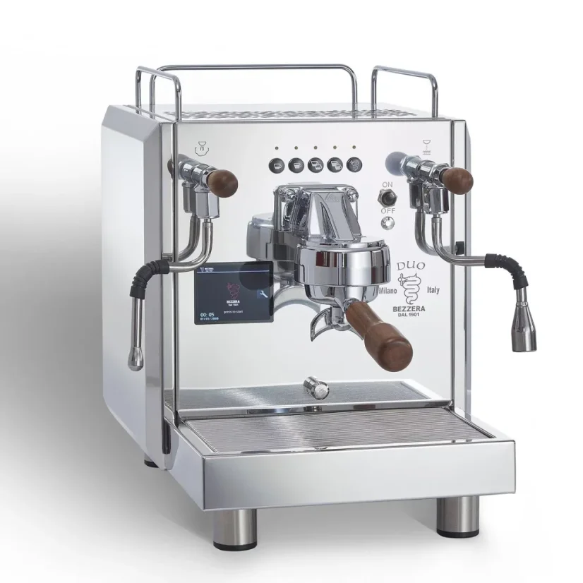 Espressomaschine mit Touchscreen.