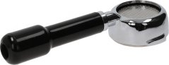 Selwechten Hiewel aus engem anere Wénkel, am Kuerf ass e perforéierte Metallfilter ze gesinn.