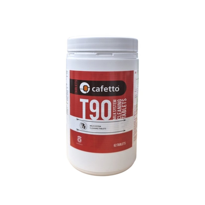 Reinigungstabletten für die Milchwege, Packung enthält 62 Stück.
