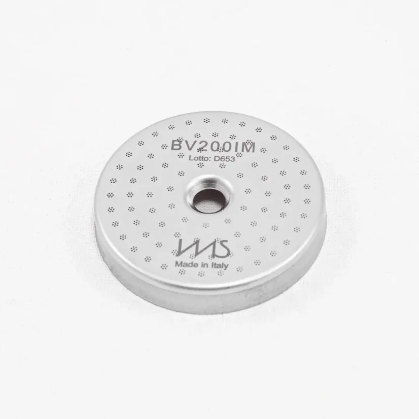 Lamelles et douche du porte-filtre IMS BV200IM avec un diamètre de 56,4 mm et une membrane de densité 200 µm.