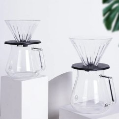 Zestaw Timemore Crystal Eye Brewer - szklany dripper+serwer 02
