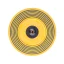 Yellow plastic pour-over dripper.