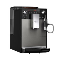 Melitta Avanza Brushed Aluminium - cafetera automática con molinillo silencioso