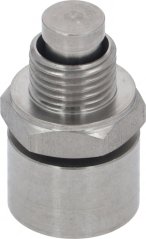 Inox-Propp mat sechseckegem Kapp, Gewand an Dichtungsring