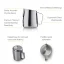 Description of a stainless steel milk frothing pitcher from Barista and Co Dial In, 420ml in black finish