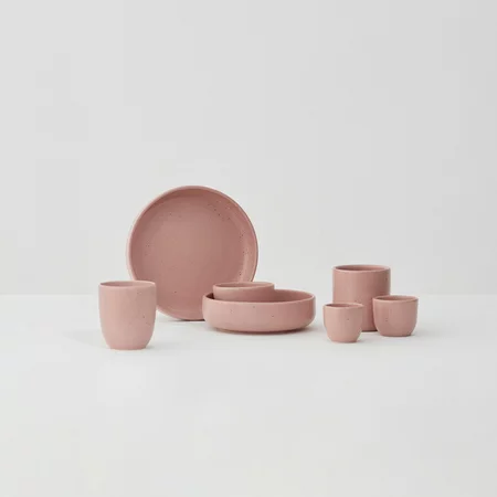 Kézzel készített rózsaszín Aoomi Yoko Mug A04 eszpresszó csésze, 80 ml-es űrtartalommal.