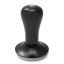 Flat tamper with pressure regulation. Diameter 58.35 mm in black finish.