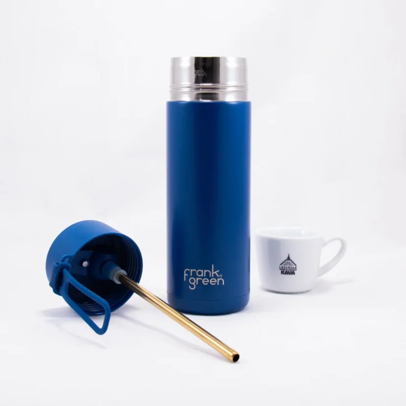 Thermos Drink Pod HCF-300B – Borraccia Isolata Sottovuoto In Acciaio Inossidabile 300 Ml – Mantiene Caldo 6h / Freddo 24h – Blu