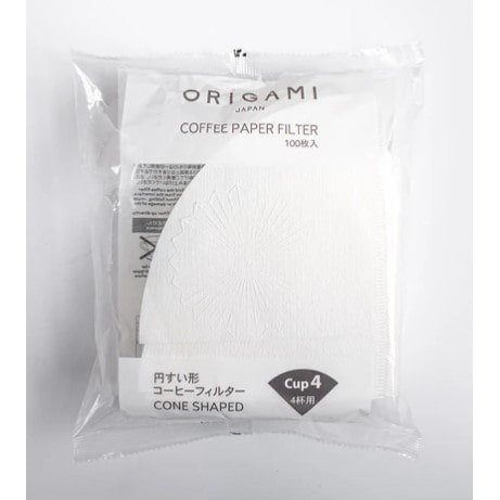 Filtros de papel para la preparación de café en Origami M.