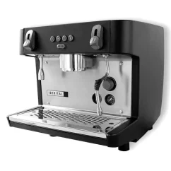 Professional single-group espresso machine IBERITAL Intenz Standard 1 Gr in black color.