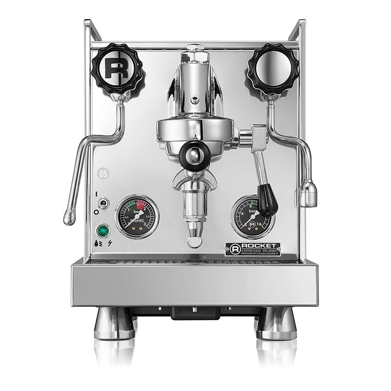 Rocket Espresso Mozzafiato Cronometro R zilver Functies van de machine : Heet water afgifte