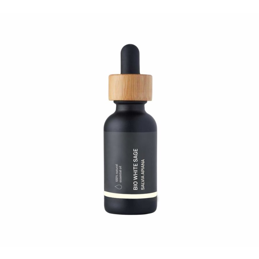 BIO Biela šalvia je 100% prírodný esenciálny olej s objemom 10 ml, ideálny na aromaterapiu a relaxáciu.