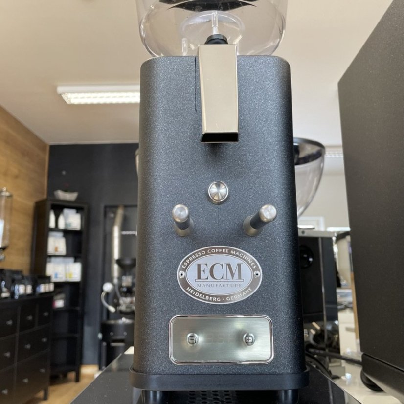 Espresso coffee grinder ECM C-Manuale 54 anthracite with 230V voltage, ideal for coffee enthusiasts.