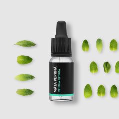 Peppermint essential oil by Pestik, 100% natural, 10 ml, designed to improve concentration.