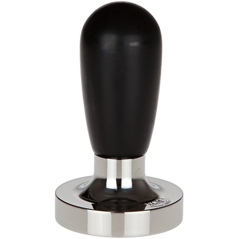 ECM Tamper with black handle and 58 mm base.