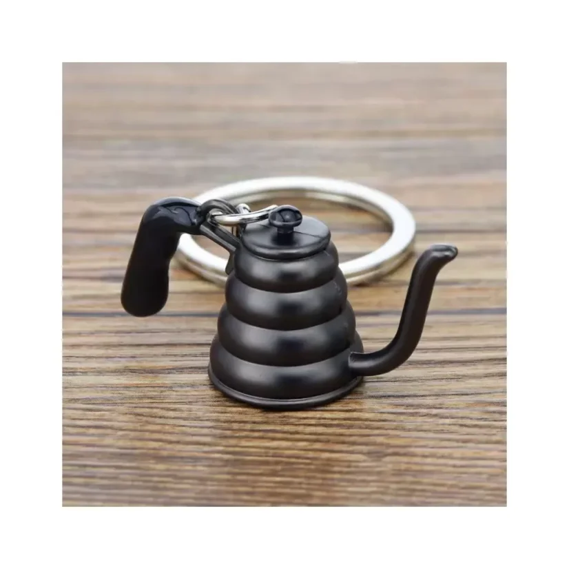 Porte-clés élégant en forme de théière est le cadeau idéal pour tout amateur de café.