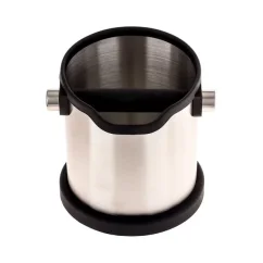 Rhinowares Deluxe rozsdamentes acélból készült kávézacc-kisöprő, ideális a kávézacc egyszerű és higiénikus eltávolításához.